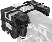 VEVOR Motorcycle Saddlebag, 56 L (28 L x 2) Large Capacity Side Saddle Bag Compatible with Most Motorcycles, Waterproof Fabric Outdoor Sports Motorbike Luggage Storage with Detachable Inner Bag, Black