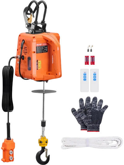 Vevor Portable Electric Hoist 1100 lbs 3-in-1 Heavy Lifting Winch New