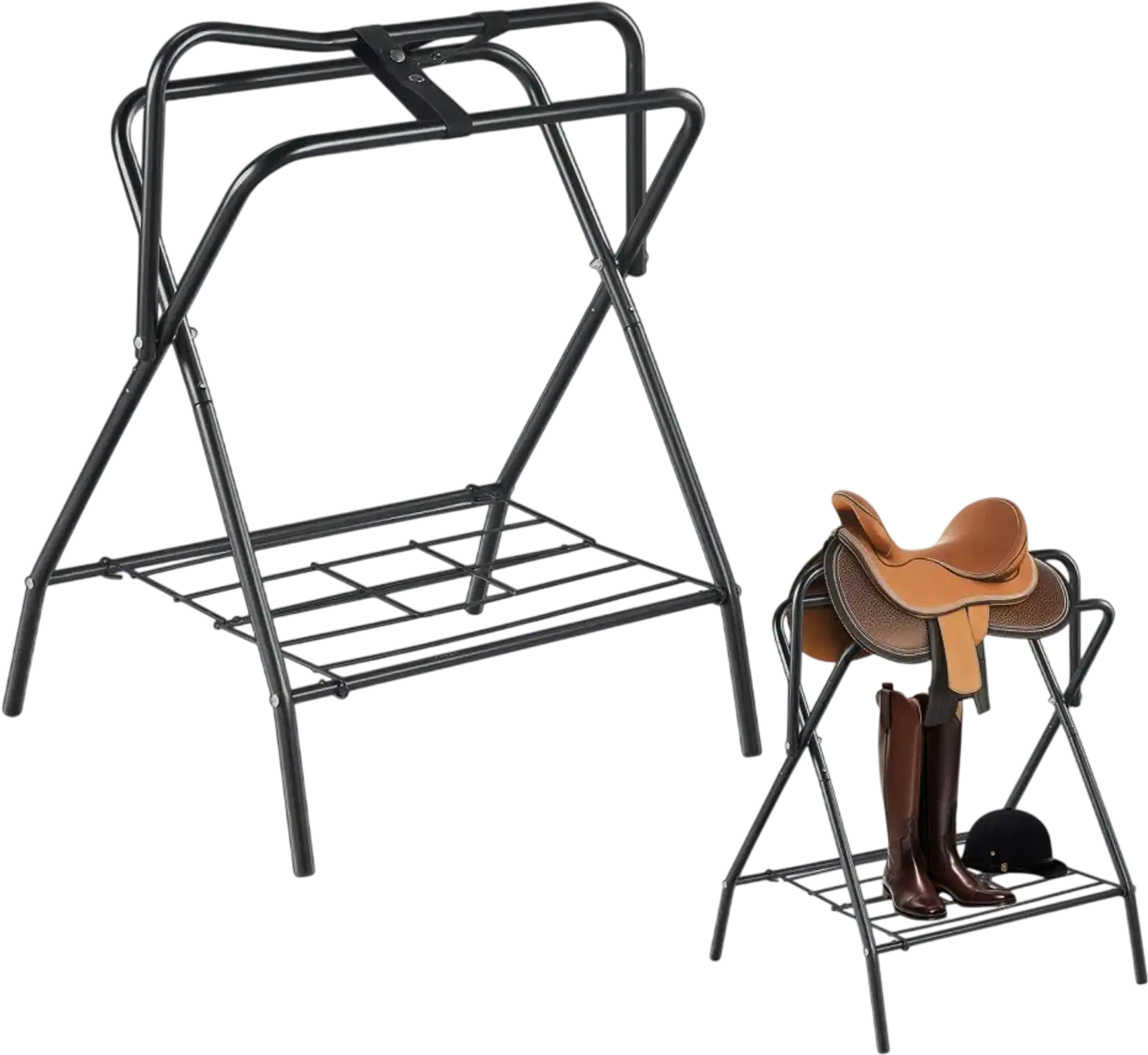 Vevor Saddle Rack Folding Freestanding Horse Saddle Stand 28