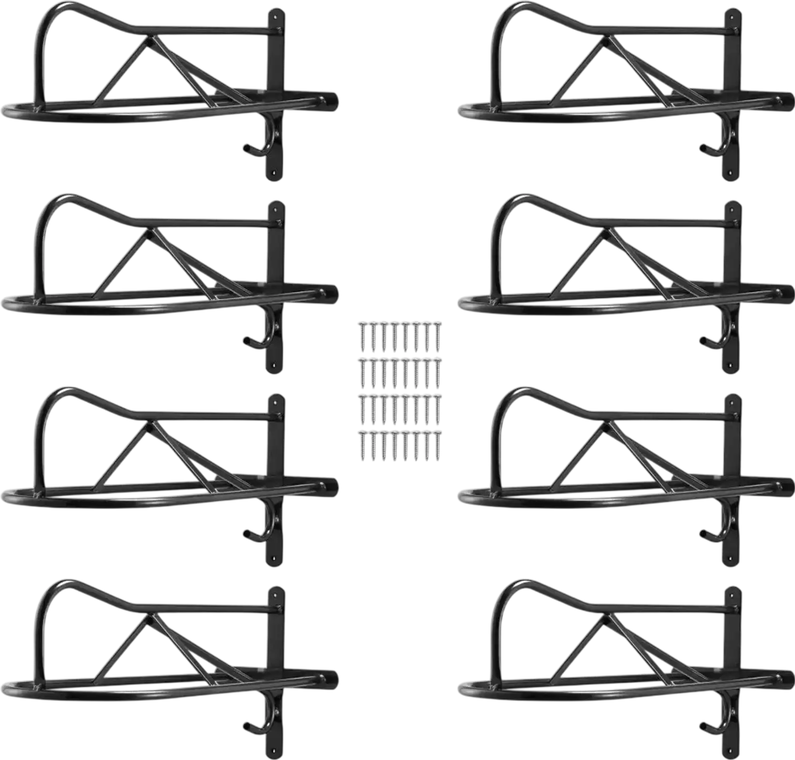 Vevor Saddle Rack Wall Mount 8-Pack with Pad Bar New