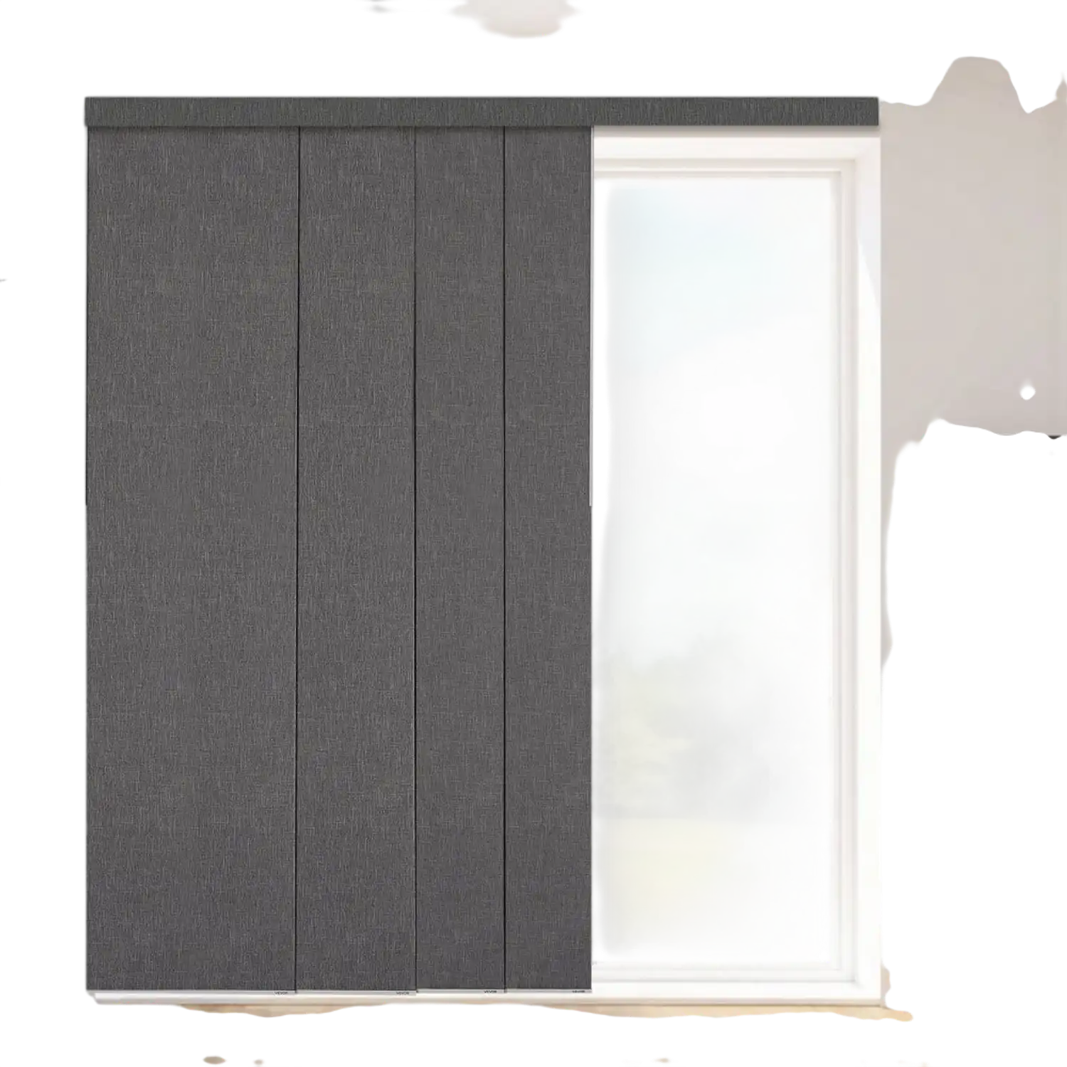 Vevor Panel Track Blinds Blackout Sliding Panels 45.8-86