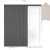 VEVOR Panel Track Blinds, Extendable Track from 45.8 in to 86 in W, Trimmable Panel Curtains Up to 96 in H, Vertical Blackout Panel Blinds for Sliding Doors, Patio Doors, Room Divider, Dark Gray