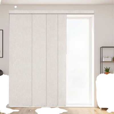 Vevor Panel Track Blinds Blackout Sliding Door Blinds Light Gray New