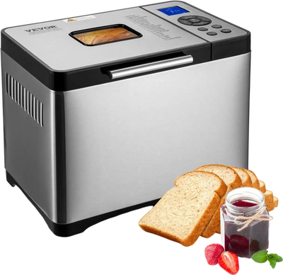 Vevor Bread Maker 2 lb 19-in-1 Automatic Bread Machine with Nonstick Ceramic Pan New