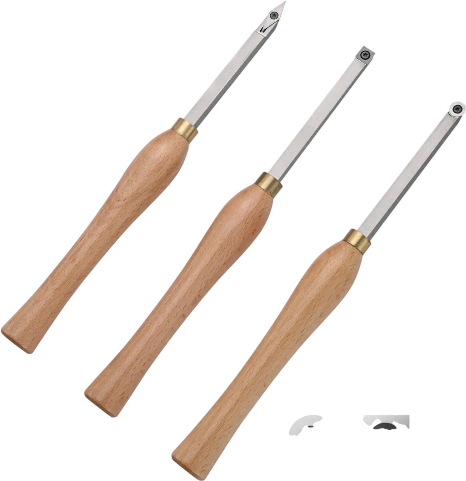 Vevor Wood Lathe Chisel Set 3-Pc Carbide Turning Tools with 7.87