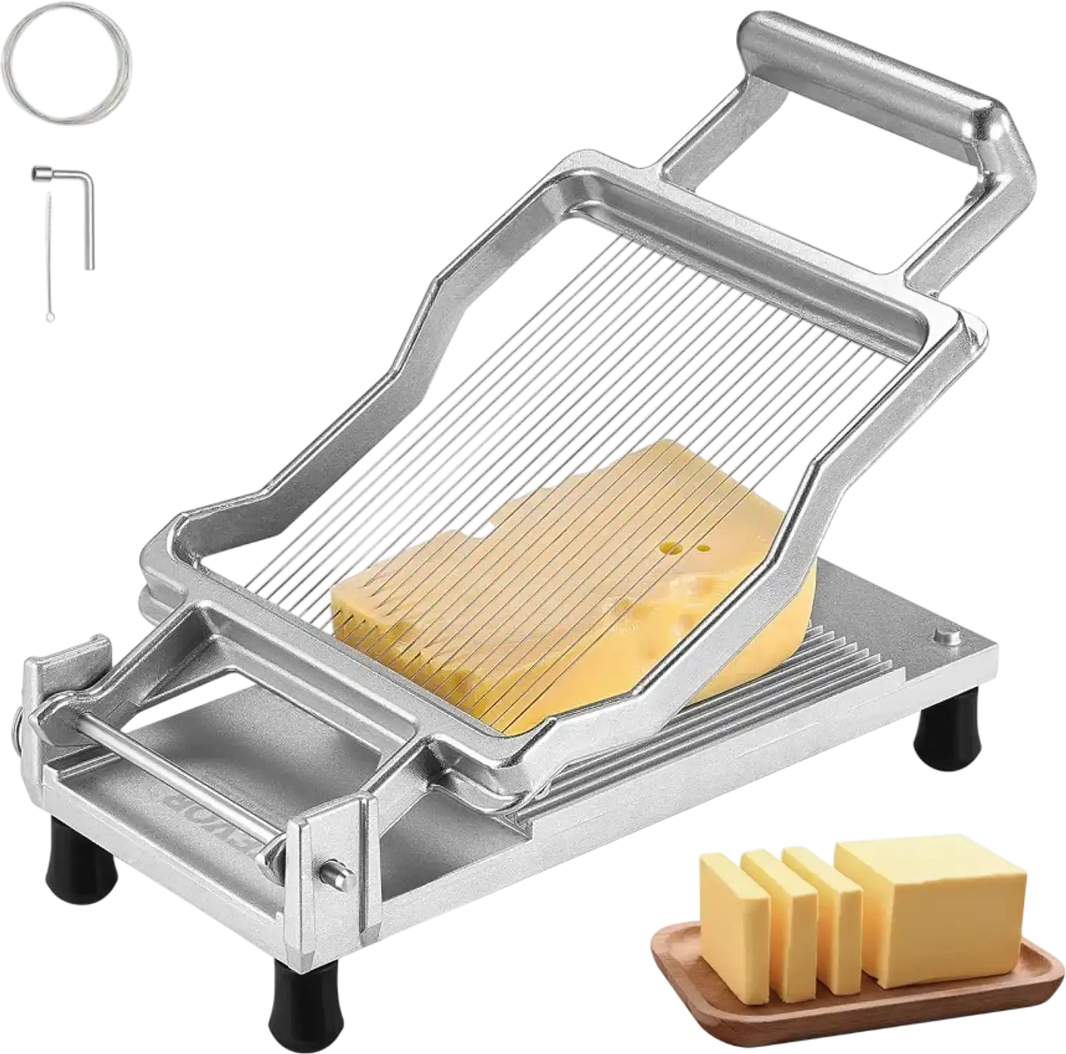Vevor Cheese Cutter Ultra-Thin Wire Cheese Slicer New