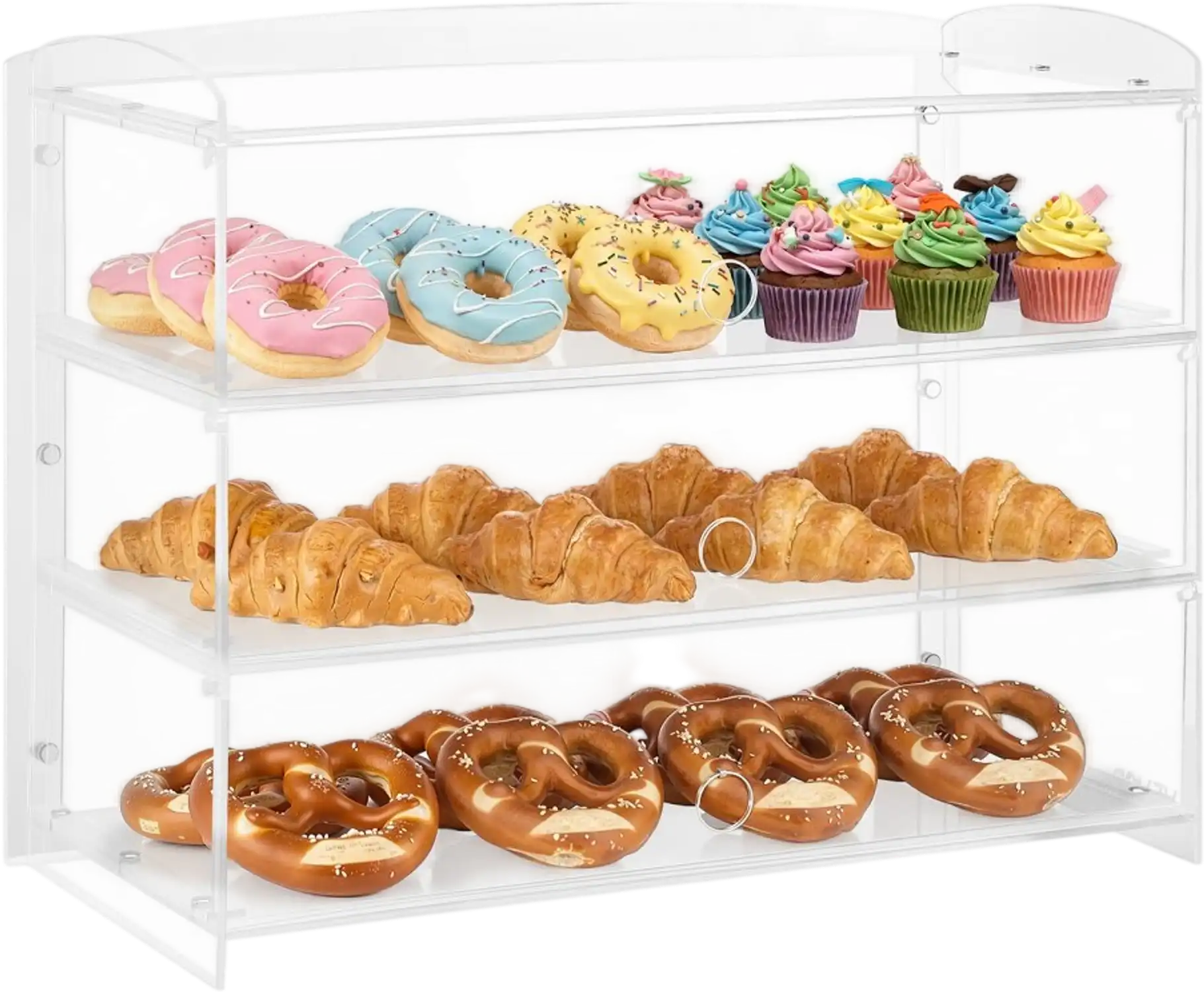 Vevor Bakery Display Case 3-Tier Countertop Pastry Cabinet 19