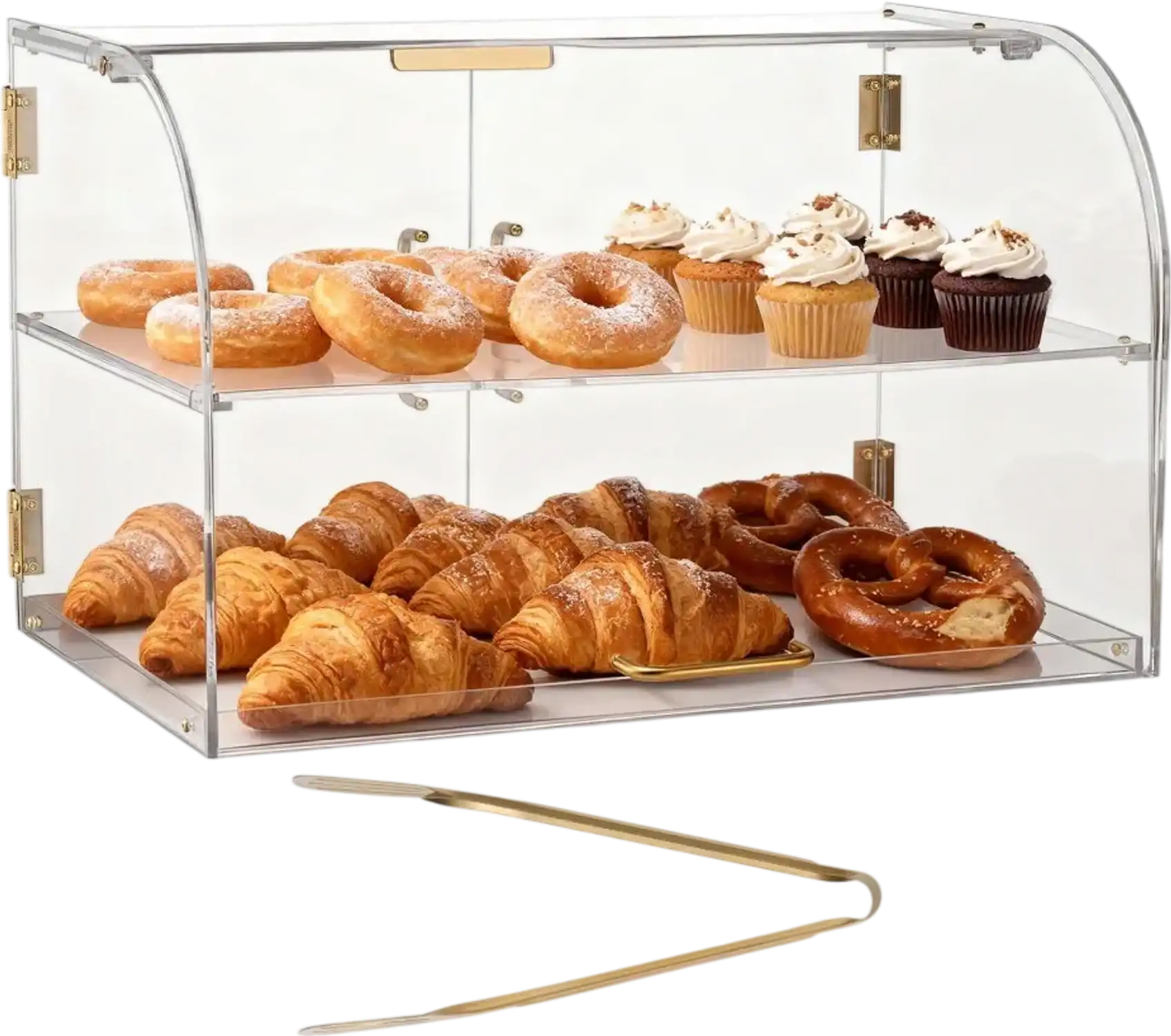 Vevor Bakery Display Case 2-Tier Countertop Pastry Cabinet 22