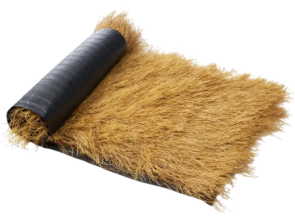 VEVOR Artificial Thatch Grass Roof, 1.3 x 3.9 ft Tiki Bar Hut Thatch Roofing Roll, Waterproof & Fire-Resistant, Palapa Tiki Roof Mat for Patio Pool Beach Tropical Hawaiian Party Décor