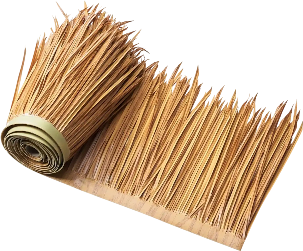 VEVOR Artificial Thatch Grass Roof, 1.3 x3.2 ft Mexican Style Tiki Bar Hut Skirt Thatch Roofing Roll, Waterproof & Fire-Resistant, Palapa Duck Blind Grass for Patio Pool Beach Hawaiian Party Décor