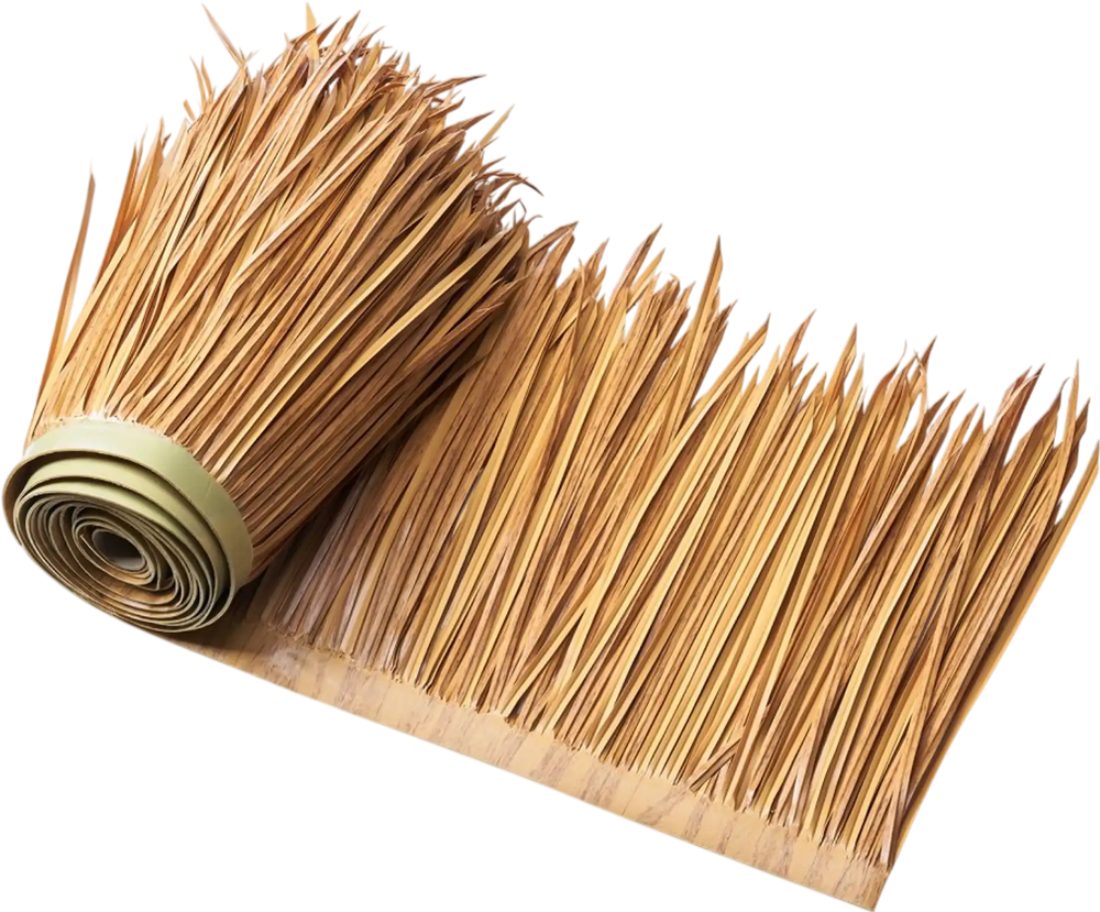 VEVOR Artificial Thatch Grass Roof, 1.3 x 16.4 ft Mexican Style Tiki Bar Hut Skirt Thatch Roofing Roll, Waterproof & Fire-Resistant, Palapa Duck Blind Grass for Patio Pool Beach Hawaiian Party Décor