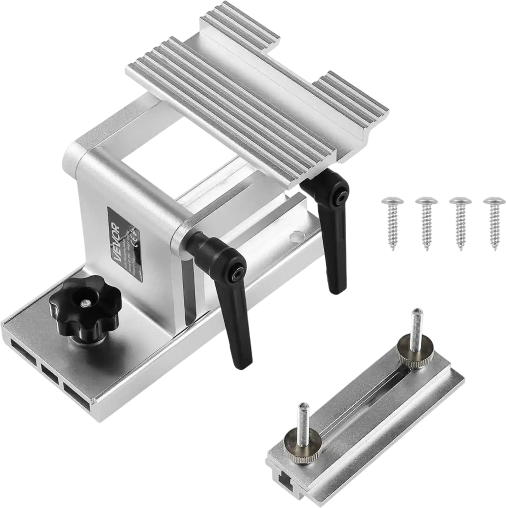 VEVOR Bench Grinder Tool Rest, Adjustable Replacement Tool Rest Sharpening Jig for 6" or 8" Bench Grinder - with Flat Miter Slide for 0 - 2.5 inch Wide Blades and Chisels