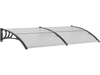 VEVOR Window Door Awning Canopy 40" x 80", UPF 50+ Polycarbonate Entry Door Outdoor Window Awning Exterior, Front Door Overhang Awning for Sun Shutter, UV, Rain, Snow Protection, Hollow Sheet