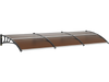 VEVOR Window Door Awning Canopy 40" x 120", UPF 50+ Polycarbonate Entry Door Outdoor Window Awning Exterior, Front Door Overhang Awning for Sun Shutter, UV, Rain, Snow Protection, Hollow Sheet
