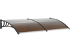 VEVOR Window Door Awning Canopy 80" x 40", UPF 50+ Polycarbonate Entry Door Outdoor Window Awning Exterior, Front Door Overhang Awning for Sun Shutter, UV, Rain, Snow Protection, Hollow Sheet