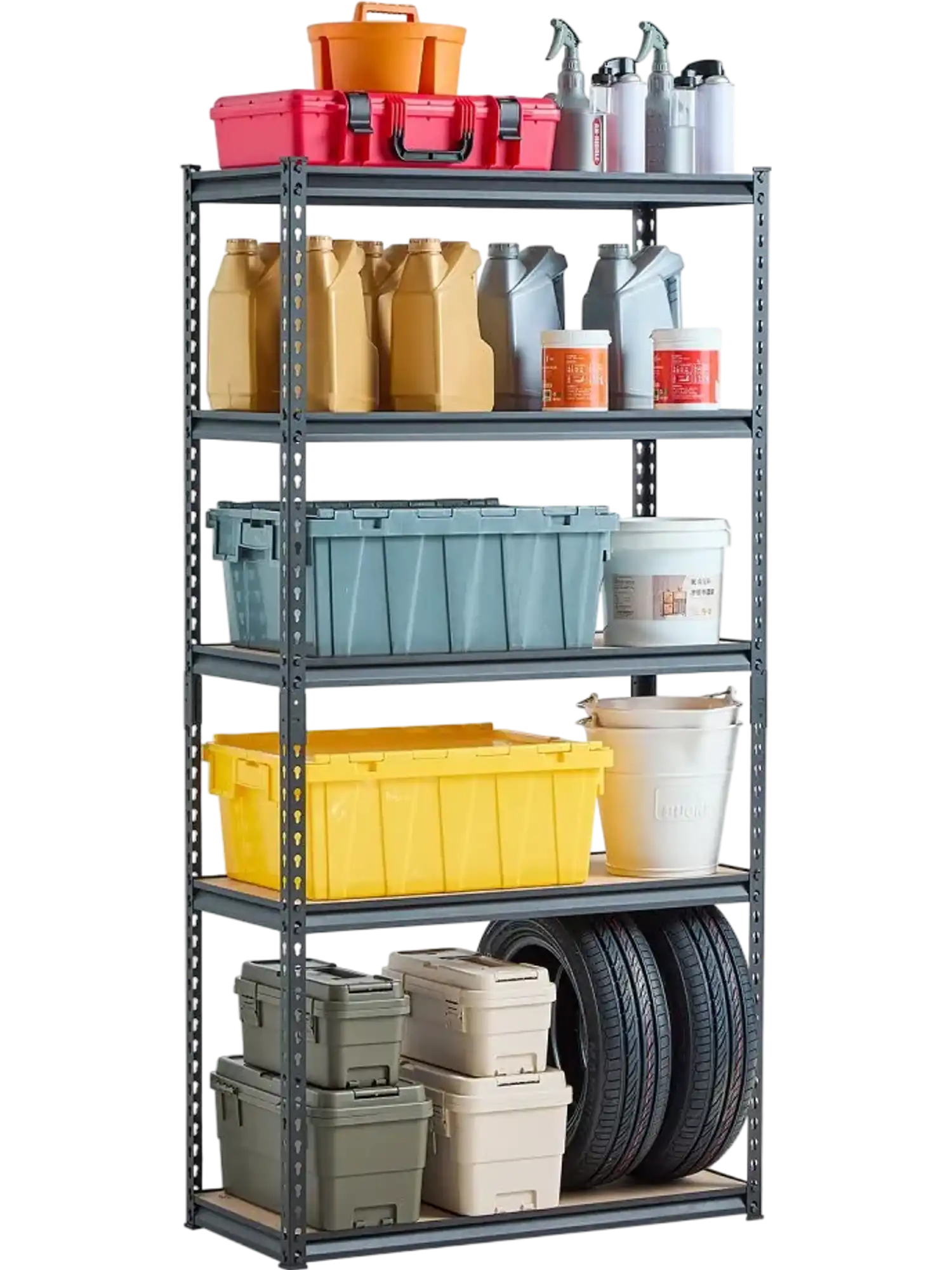 Vevor Garage Storage Shelving 5-Tier Adjustable 16
