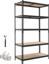 VEVOR Storage Shelves, 5-Tier Adjustable, 2500 lbs Capacity, Heavy Duty Garage Storage Shelving Unit, Metal Utility Rack Shelf, for Garage Warehouse Basement Kitchen, 40.35" W x 20.35" D x 71.38" H