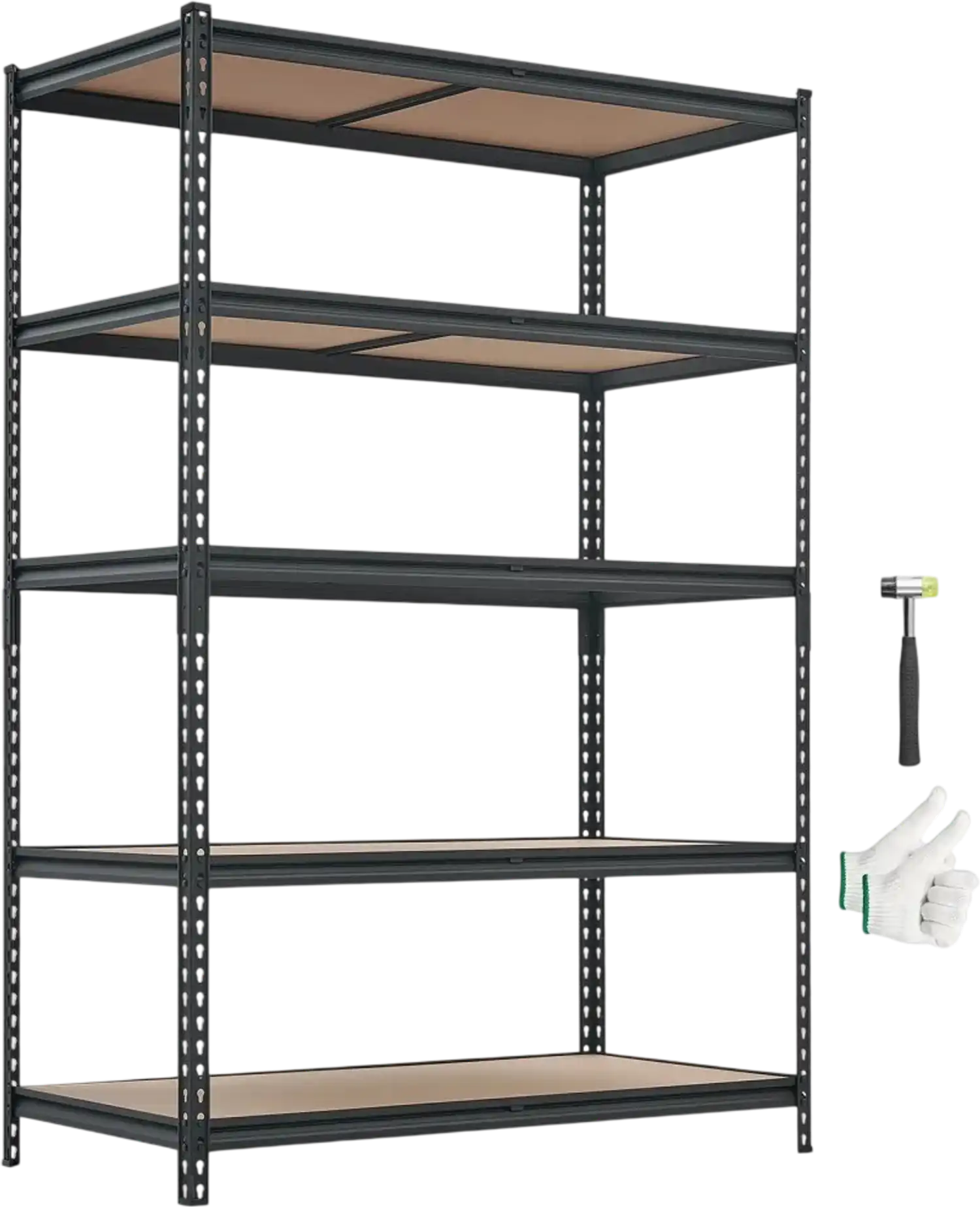 Vevor Storage Shelves 5-Tier Adjustable Heavy Duty Garage Shelving Unit 3000 lbs 48.35
