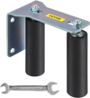 VEVOR Gate Roller Guide 6\" Sliding Gate Black Nylon Roller Coloring Zinc Painted Sliding Gate Guide With L-Shape Bracket and Adjustable Bolts Slide Gate Support Assembly For Sliding Gates Guide Rolle