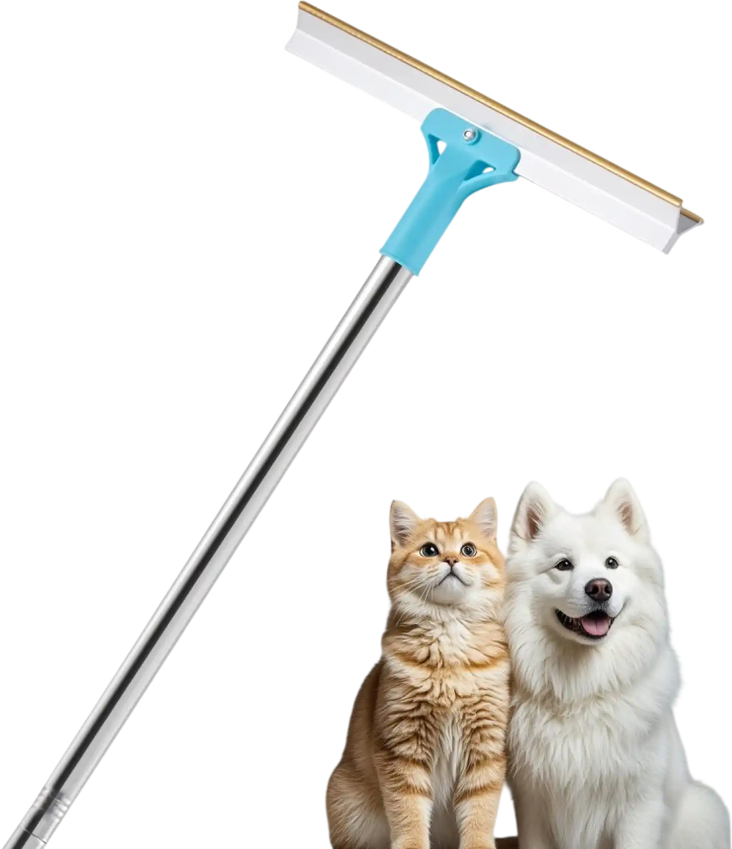 Vevor Pet Hair Carpet Rake Adjustable Long Handle Lint Remover Broom New