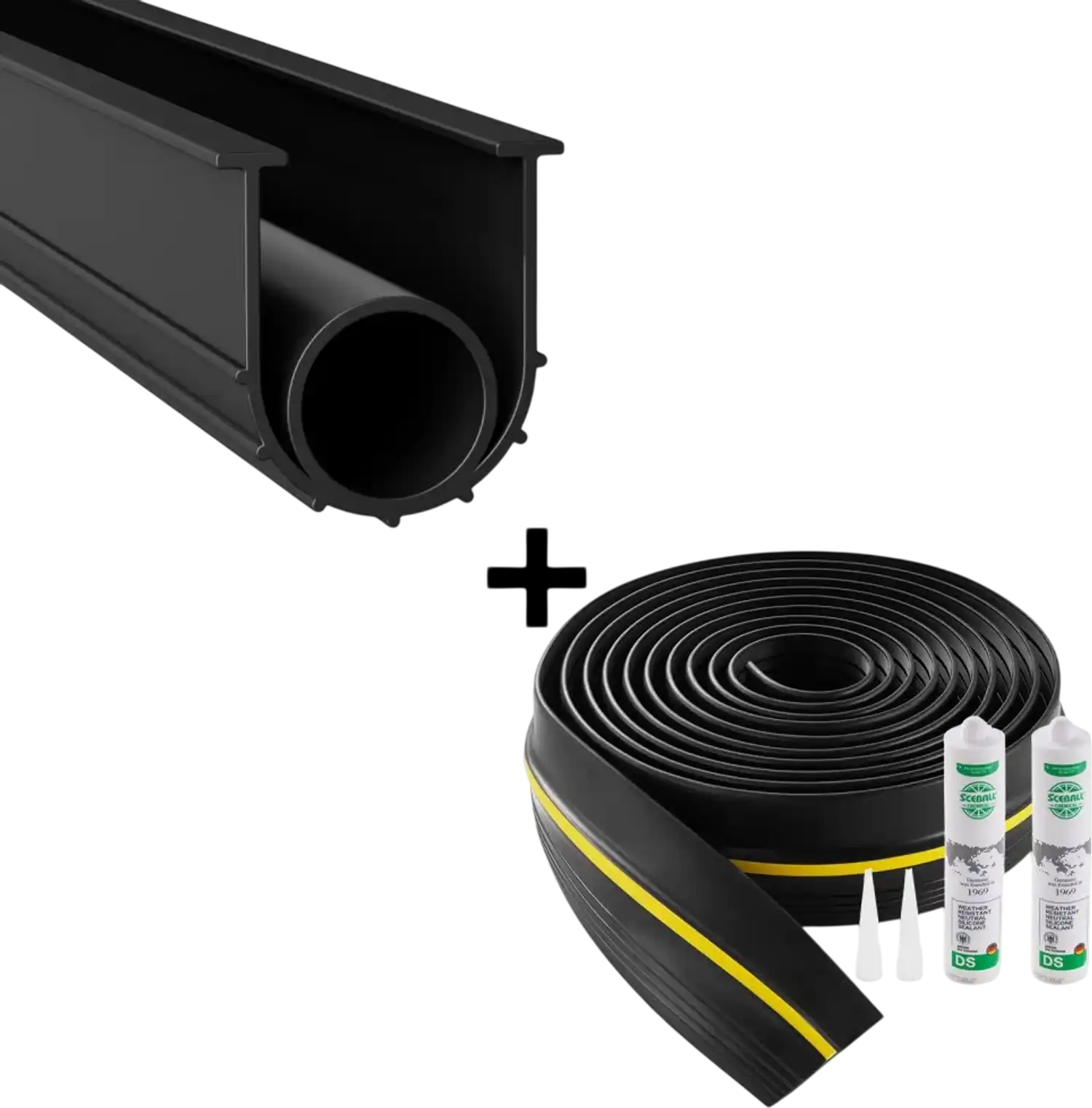Vevor Garage Door Seal Kit 20' Threshold and Bottom Weatherproof PVC New
