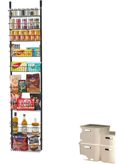 Vevor Pantry Organizer 9-Tier Over-the-Door Hanging Storage Rack New