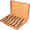 VEVOR 12-Piece Wood Lathe Chisel Set, 3.75" Blade, Woodworking & Carving Tools with Wooden Case for Furniture & Root Crafting
