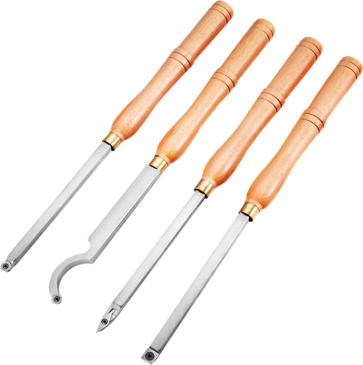Vevor Wood Turning Tools Carbide Lathe Chisel Set 4-Pc New