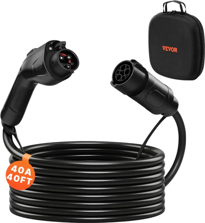 Vevor EV Charger Extension Cable 40A 40' J1772 IP66 New