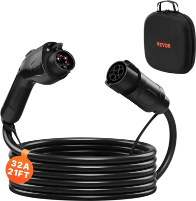 Vevor EV Charger Extension Cable 32A 21' J1772 New
