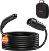 VEVOR EV Charger Extension Cable for Tesla, 48Amp 40 ft Max 240V 11.52 kW with NACS Plug, EV Extension Cord for Level 1/2 Tesla Mobile/Wall Connector/Destination Charger, Model Y/X/3/S, Carrying Bag