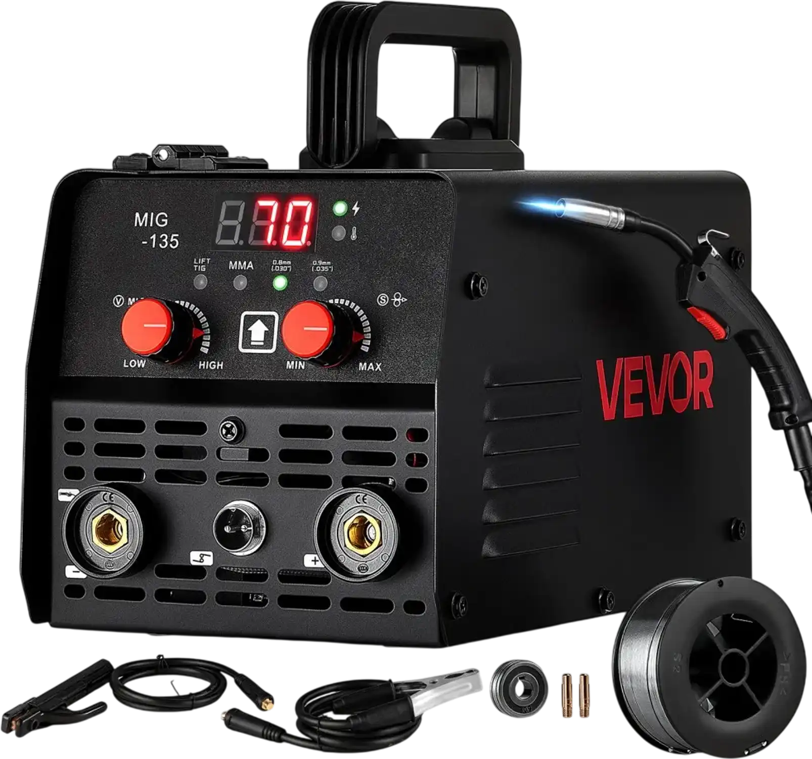 Vevor MIG Welder 135A 3-in-1 110V Synergic Multi-Process Welding Machine New