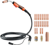 VEVOR 250Amp Mig Welding Gun with 15FT Cable, Compatible with Millermatic 200, 210, 212, 250, 250X, 251, 252 Welders, Suitable for 0.030", 0.035" and 0.045" Welding Wires