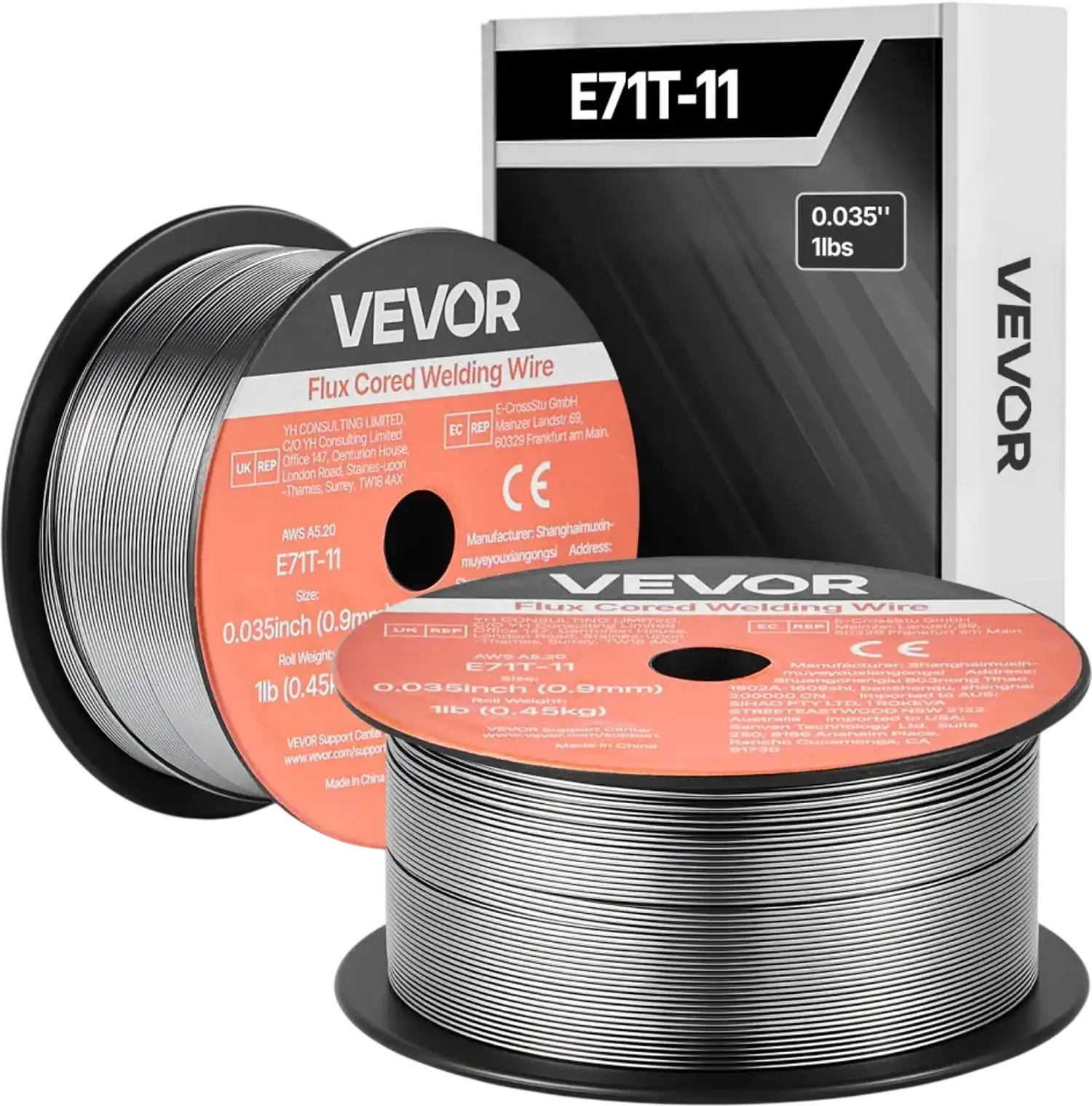 Vevor Flux Core MIG Welding Wire Gasless Mild Steel 0.035
