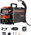 VEVOR MIG Welder, 130Amp Synergic Mig Welding Machine, 110V Gasless Flux Core Welder Machine, Portable Mig Welder with IGBT Inverter Technology and Digital Display Screen