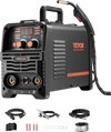VEVOR MIG Welder, 130Amp Synergic Mig Welding Machine, 3-in-1 Flux Core MIG/Stick/Lift TIG Multi-Process Welder Machine, 110V Portable Mig Welder with IGBT Inverter Technology & Digital Display Screen