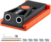 VEVOR Pocket Hole Jig Kit, 1/2 to 1-1/2 in Adjustable, Mini Jig Pocket Hole System with Step Drill, Hex Wrench, Drill Stop Ring, Square Drive Bit, and Screws, Reinforced Nylon Frame, for Woodworking