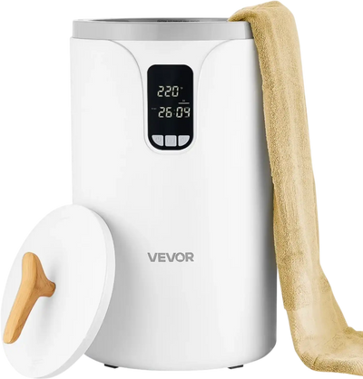 Vevor Towel Warmer Bucket 20L 3-Level Heat Timer White New