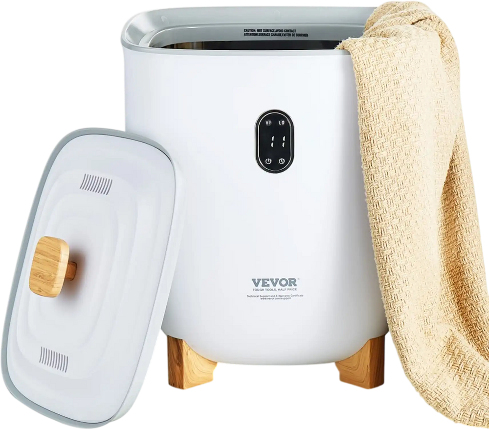 VEVOR Towel Warmers for Bathroom, 25 L Towel Warmer Bucket with Auto Shut Off for Spa Fits up to 5 Oversized Bath Towels, Blankets, Clothes, Bathrobes, PJ's and More