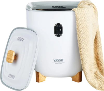 VEVOR Towel Warmers for Bathroom, 25 L Towel Warmer Bucket with Auto Shut Off for Spa Fits up to 5 Oversized Bath Towels, Blankets, Clothes, Bathrobes, PJ's and More