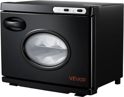 Vevor Towel Warmer Cabinet 5 gal 36-Towel See-Through Window Black New