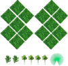 VEVOR Artificial Boxwood Panels, 14 PCS 20\"x20\" Boxwood Hedge Wall Panels, PE Artificial Grass Backdrop Wall 1.6\", Privacy Hedge Screen for Decoration of Outdoor, Indoor, Garden, Fence, and Backyar
