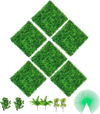VEVOR Artificial Boxwood Panels, 6 PCS 20\"x20\" Boxwood Hedge Wall Panels, PE Artificial Grass Backdrop Wall 1.6\", Privacy Hedge Screen for Decoration of Outdoor, Indoor, Garden, Fence, and Backyard