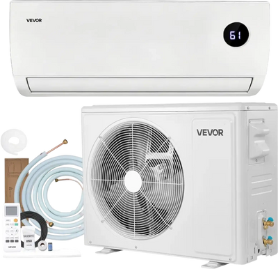 Vevor Mini Split Air Conditioner 12,000 BTU AC / 12,500 BTU Heat 230V 19 SEER2 Inverter System New