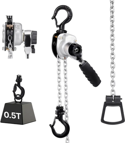 Vevor Manual Lever Hoist 1/2 Ton 1100 lbs 5' G80 Chain New