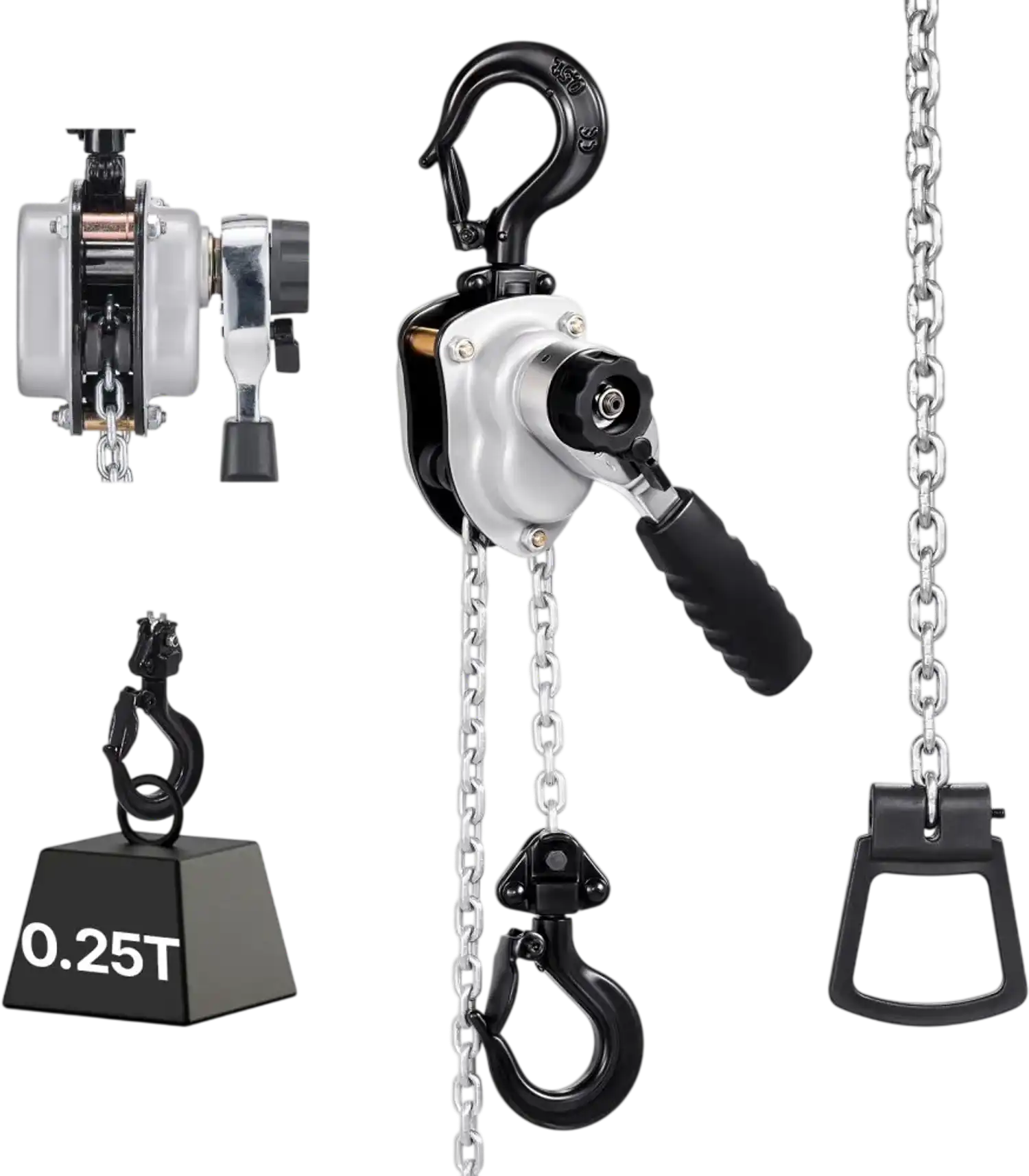 Vevor Manual Lever Hoist 1/4 Ton 550 lbs 5' Come Along New