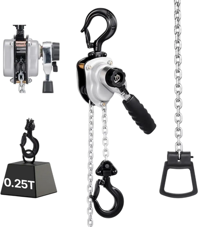 Vevor Manual Lever Hoist 1/4 Ton 550 lbs 5' Come Along New