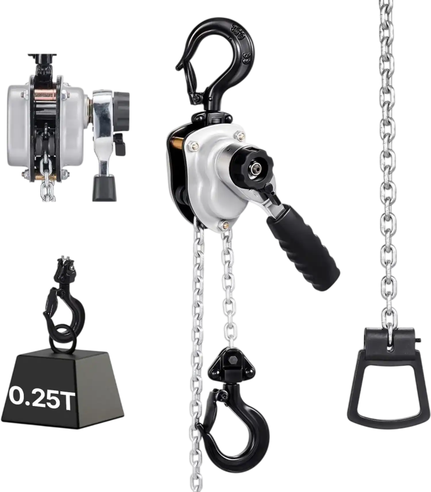 Vevor Manual Lever Chain Hoist 1/4T 10' 550 lbs Heavy Duty Come Along New