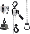 VEVOR Manual Lever Chain Hoist, 1/4T 550LBS Capacity Heavy Duty Come Along, 10FT Lift G80 Alloy Steel Chain With Dual Pawl Mechanical Brake,360°Rotating Hooks, for Warehouse Construction Garage