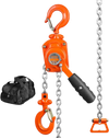 VEVOR Manual Lever Chain Hoist, 1/2 Ton 1100 lbs Capacity 5 FT Come Along, G80 Galvanized Carbon Steel with Weston Double-Pawl Brake, Auto Chain Leading & 360° Rotation Hook, for Garage Factory Dock